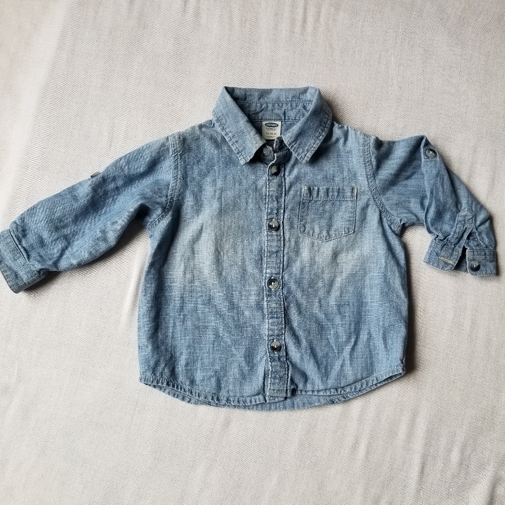 Old navy Denim shirt 12-18month